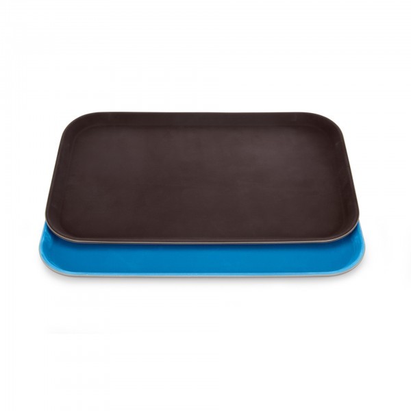 GN-Tablett - Polyester - braun oder blau - mit rutschhemmender Oberfläche