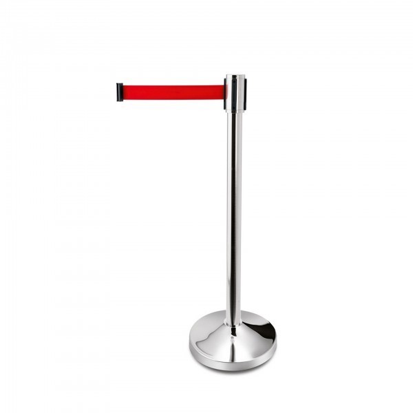 Gurtständer - FlexiLeit eco - Edelstahl - Gurtlänge 3 m - Farbe: rot oder schwarz