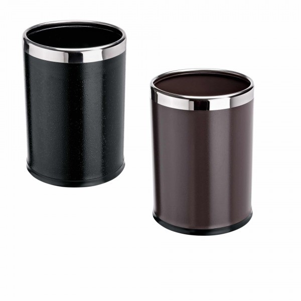 Papierkorb - Stahl - schwarz oder braun - 2-teilig - premium Qualität